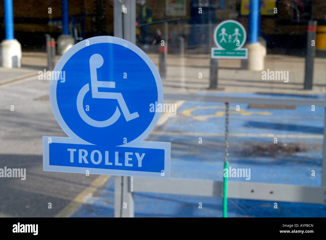 UK -FACILITIES FOR DISABLED CUSTOMERS IN MORRISONS SUPERMARKET CAR PARK ...