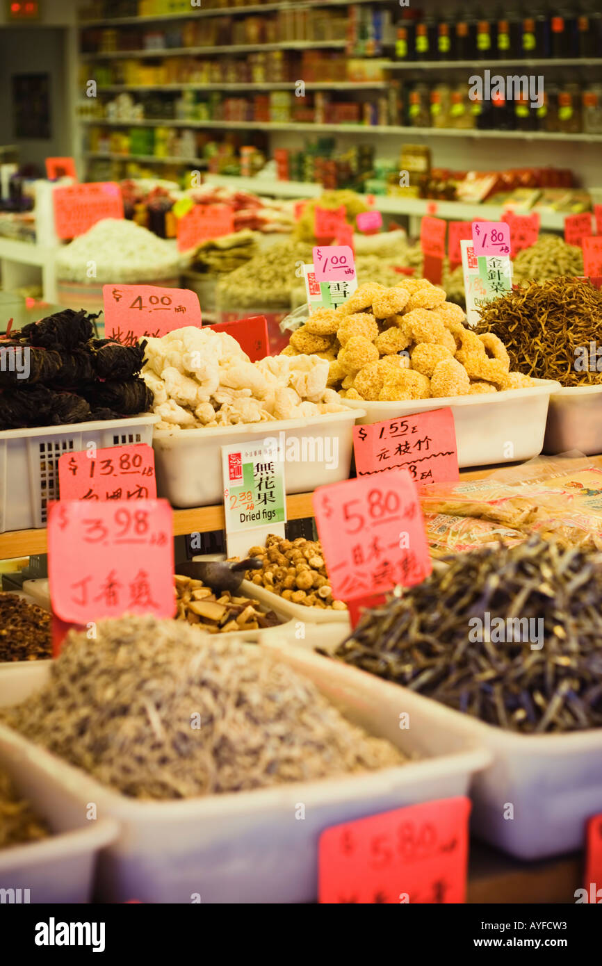 vancouver chinese market Stock Photo Alamy