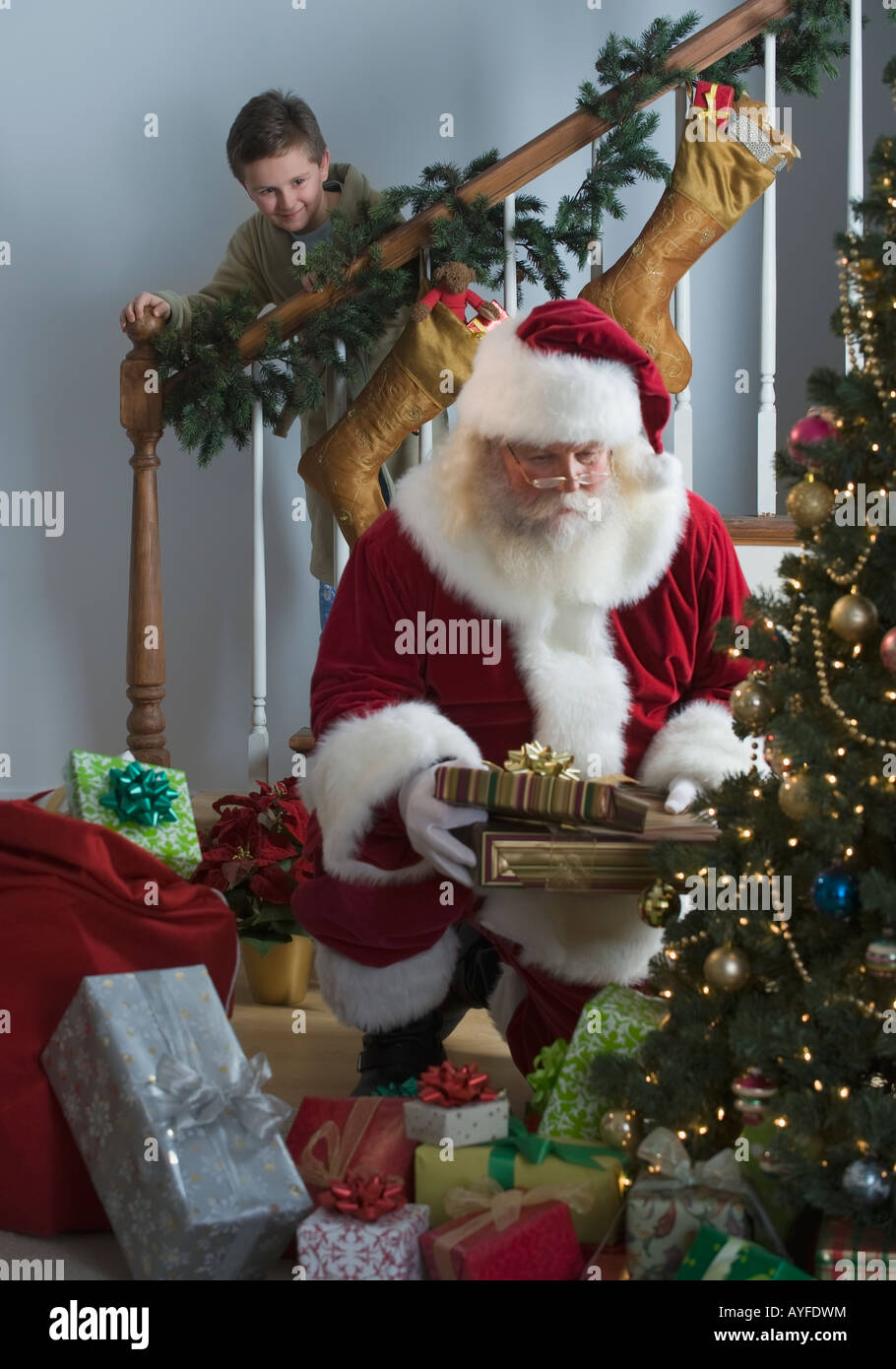 Where Does Father Christmas Leave Presents 