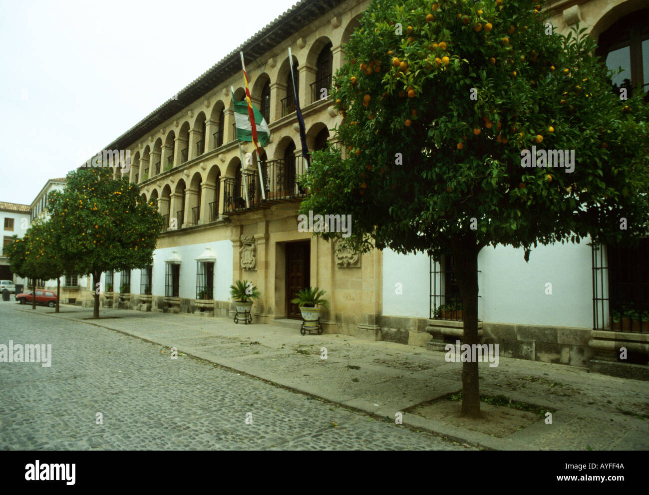 The town of Ronda town hall Stock Photo Alamy