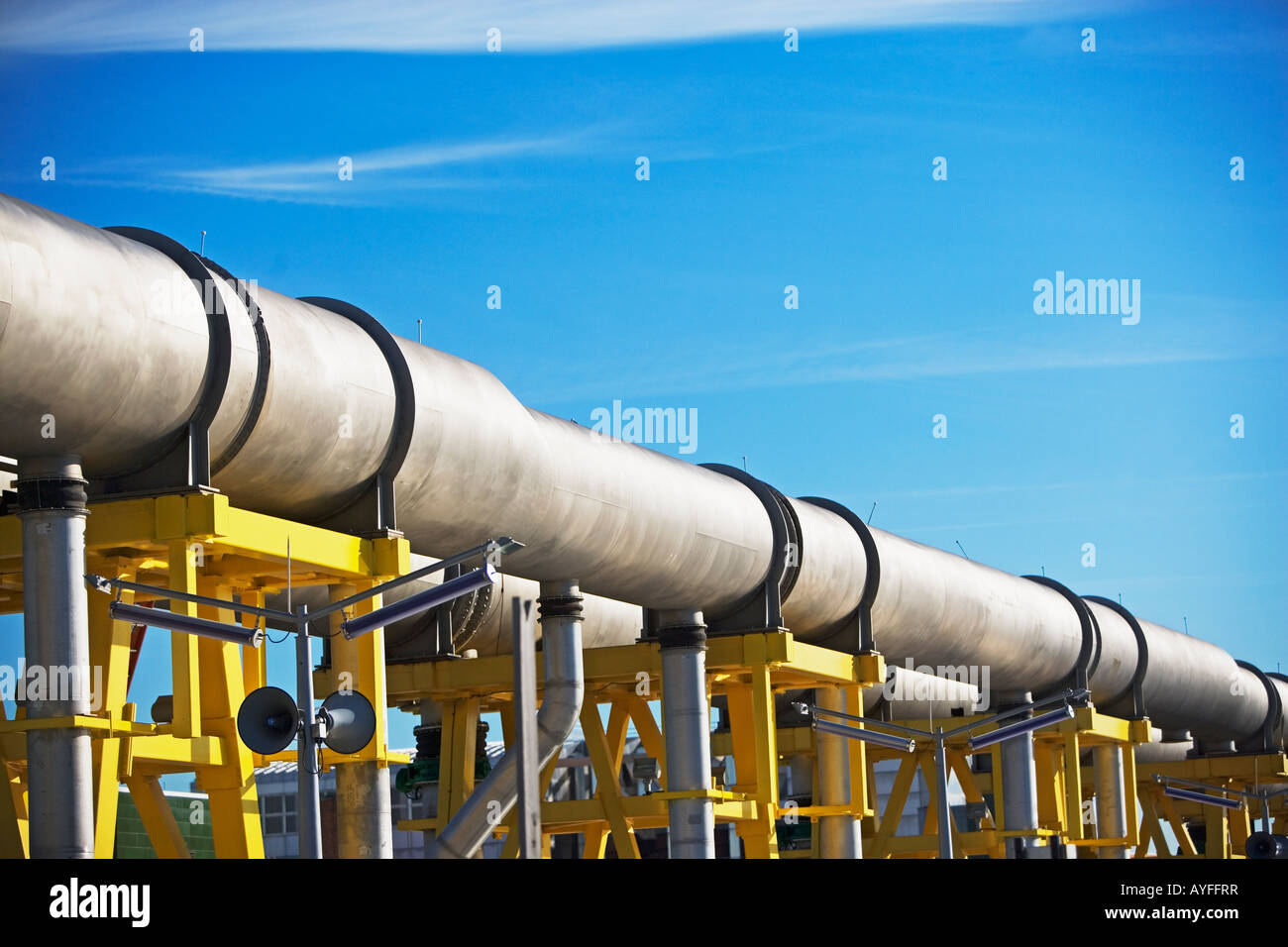 oil pipeline Stock Photo