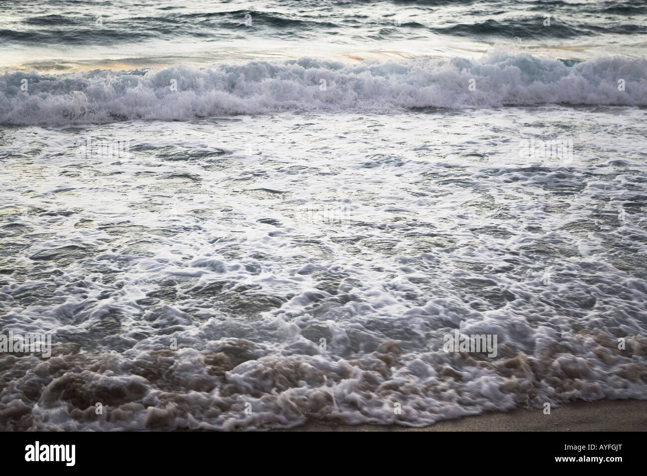 waves on the beach, erosion Stock Photo - Alamy