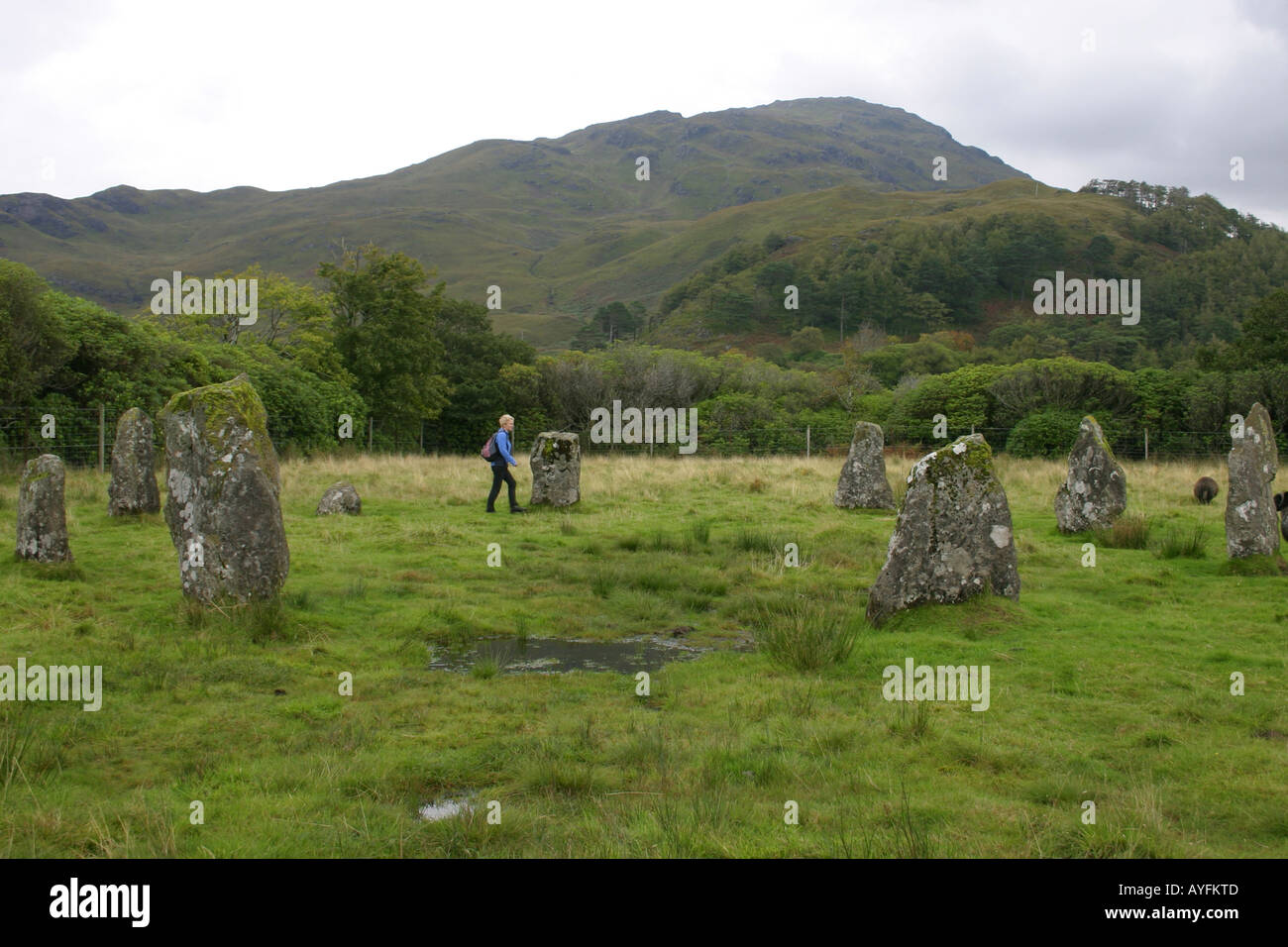 Lochbuie Stone Circle on the island of Mull, Scotland Stock Photo Alamy