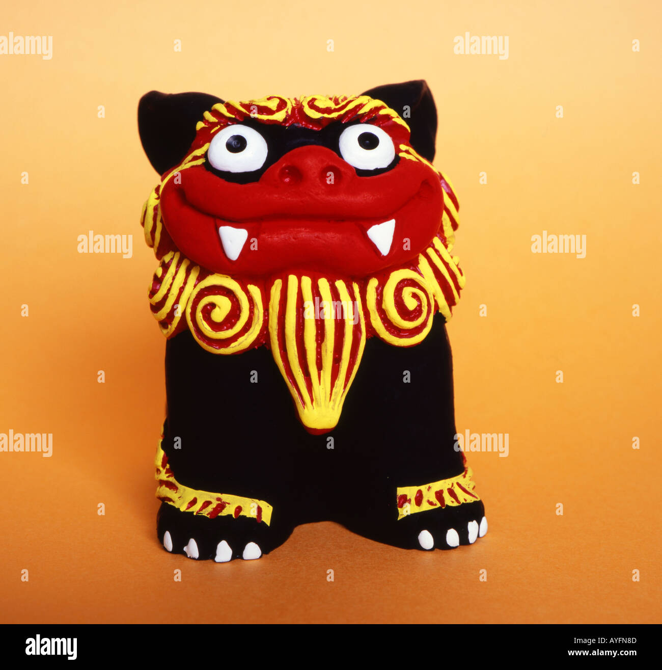 Okinawan Shisa Lion Dog The Small Statues Usually Found In Pairs Are Talisman Against Bad Spirits Stock Photo Alamy