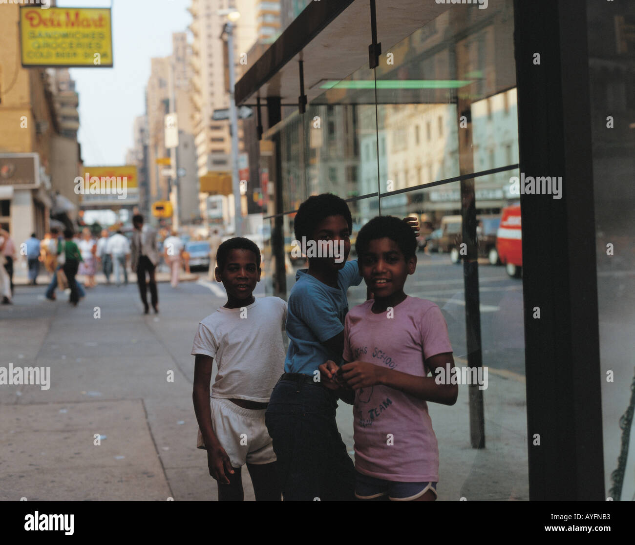 African Boys in Street Stock Photo - Alamy