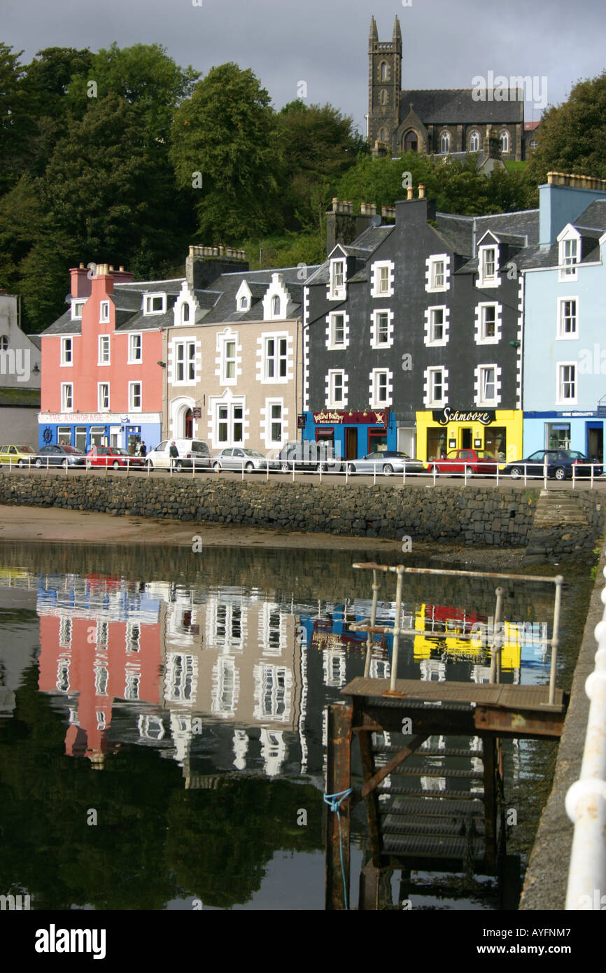 The harbour at Tobermory on the island of Mull, Scotland Stock Photo