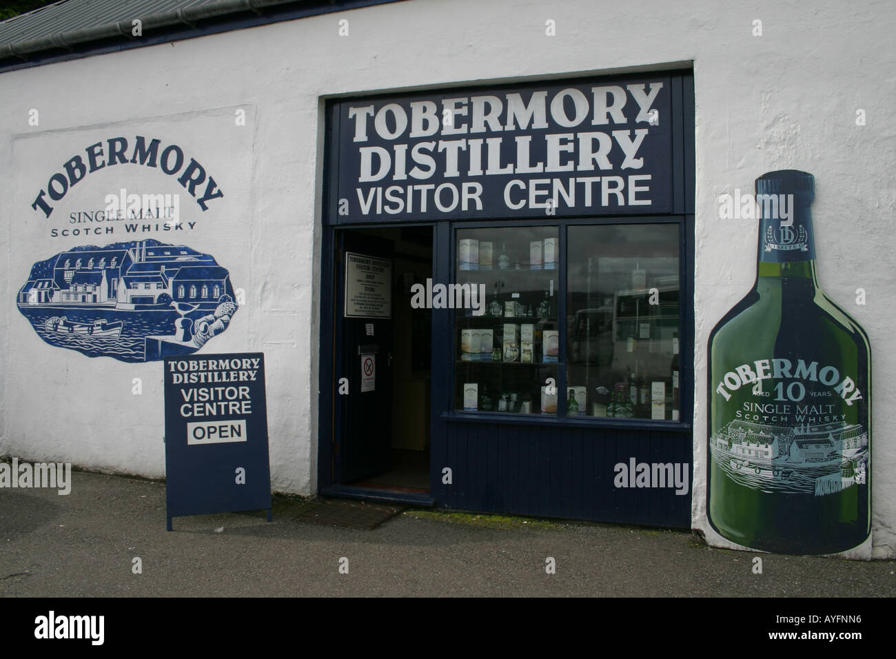 The Distillery at Tobermory on the island of Mull, Scotland Stock Photo