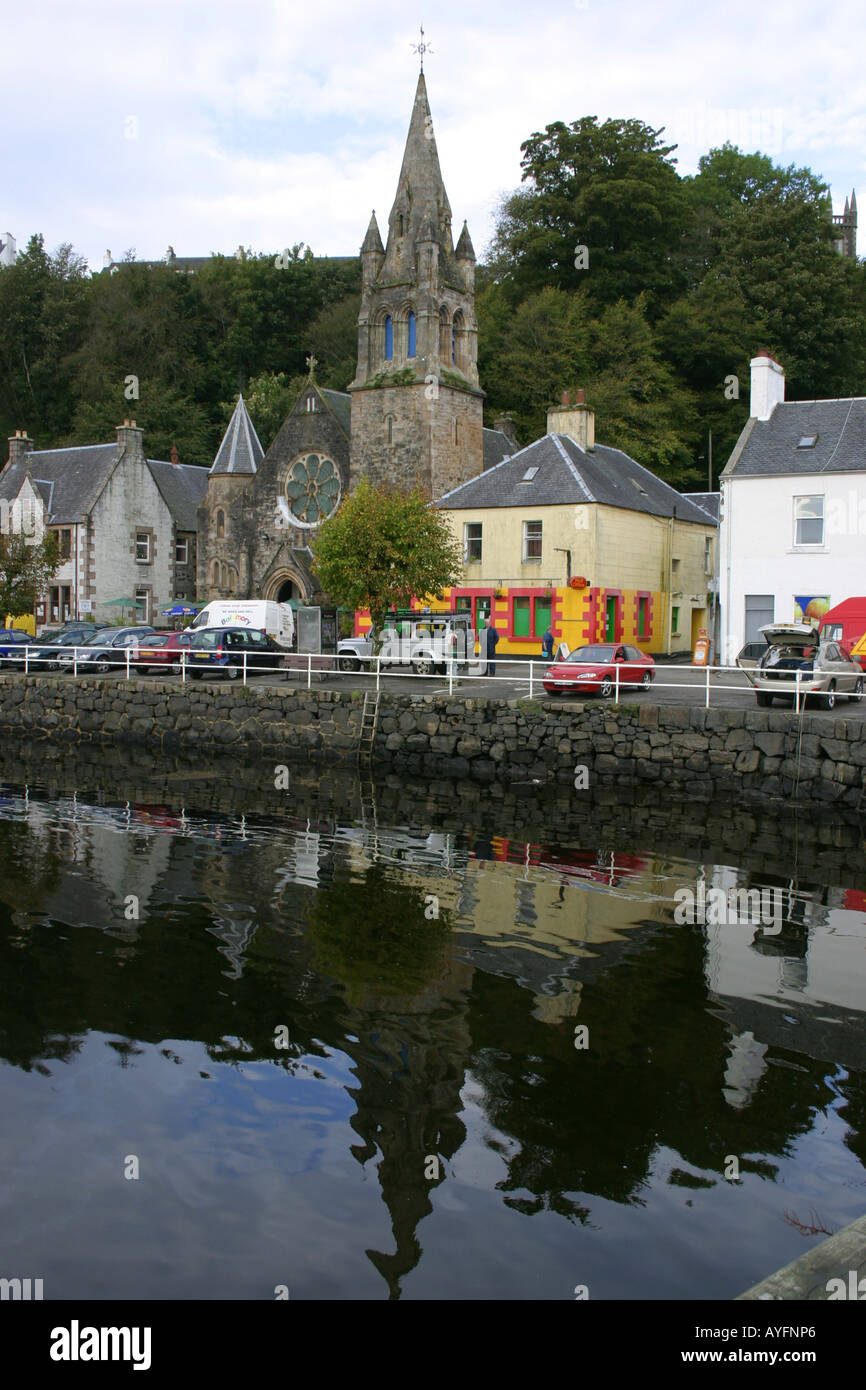 The harbour at Tobermory on the island of Mull, Scotland Stock Photo