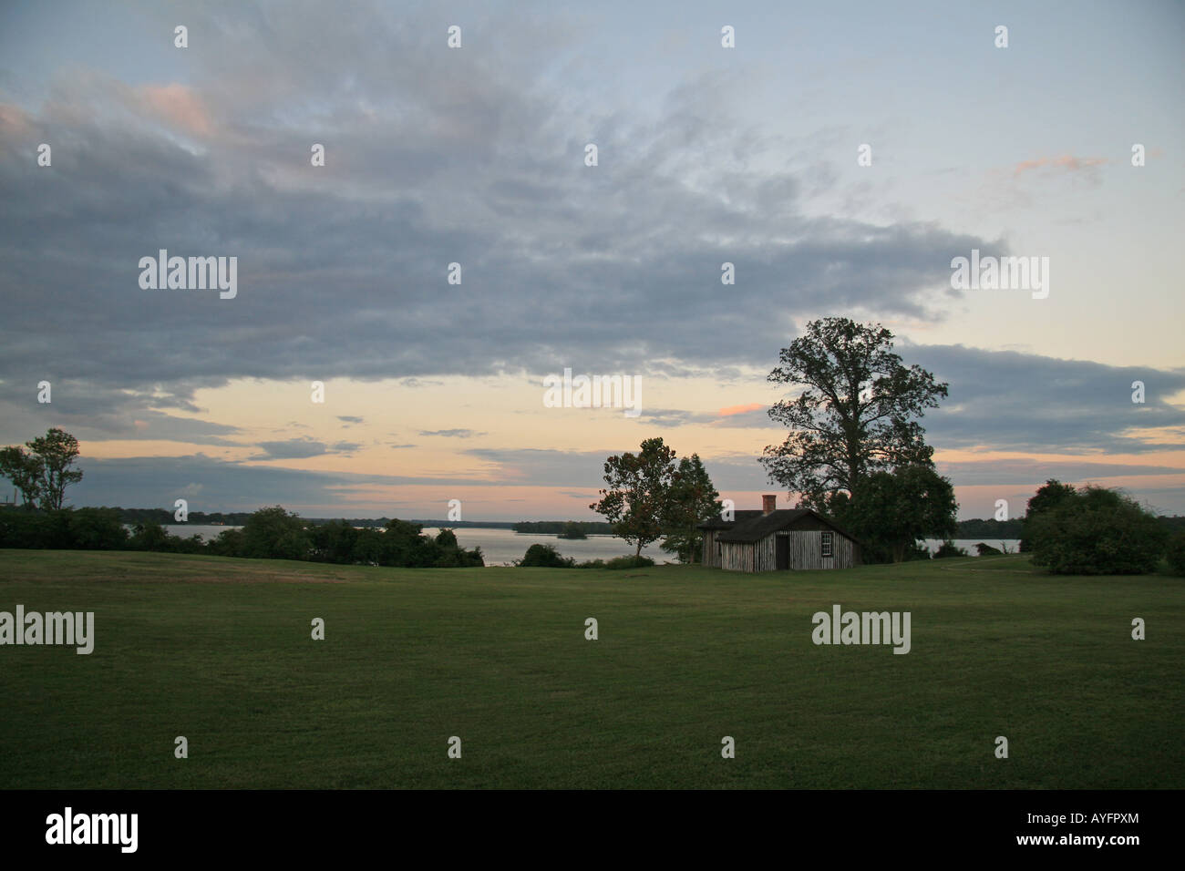 Grant's Cabin on the Appomattox Manor plantation, Hopewell overlooking the James River at City