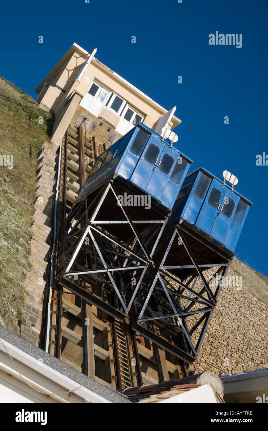 The cliff lift at Fisherman's Walk Southbourne Dorset offers a Stock Photo 9769338 Alamy