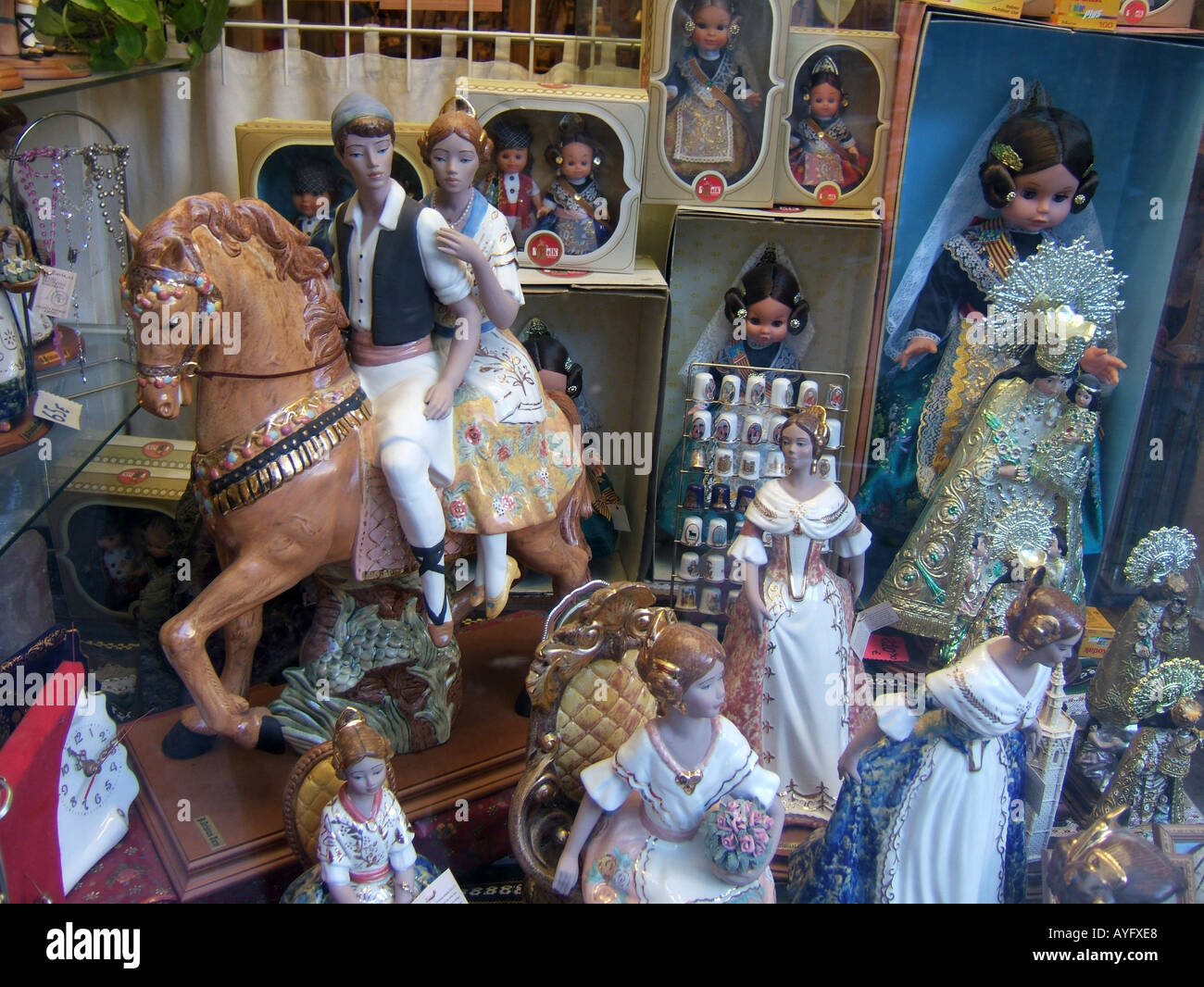 souvenirs in gift shop in valencia, spain Stock Photo Alamy