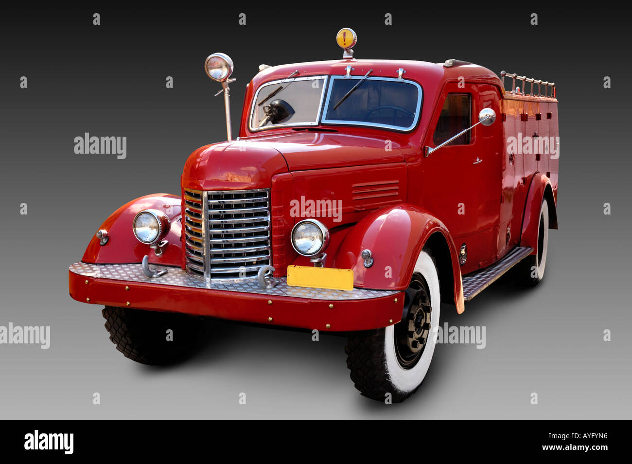 Retro Fire Engine Stock Photo