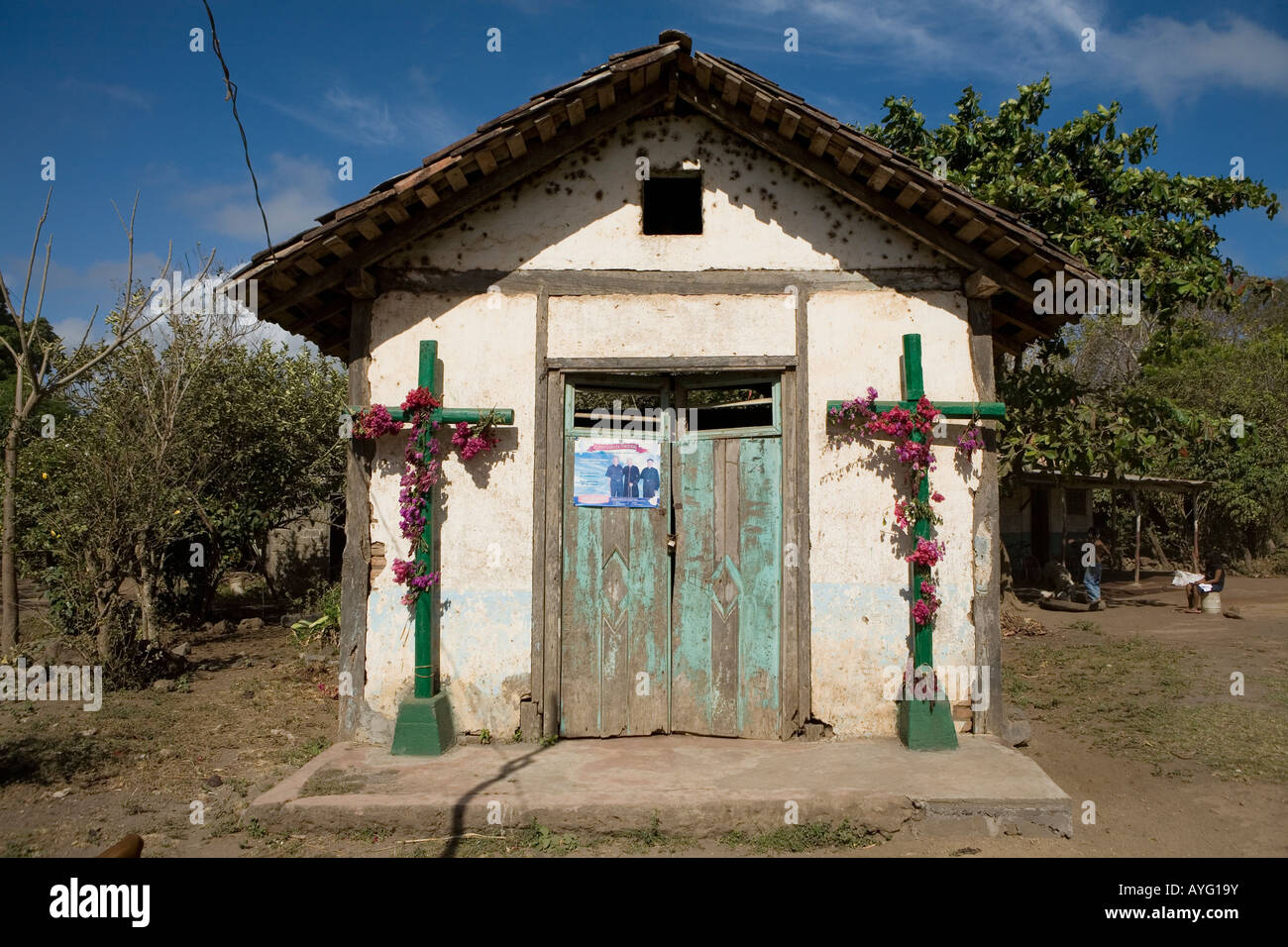 Makeshift chapel Ometepe Island Nicaragua Stock Photo
