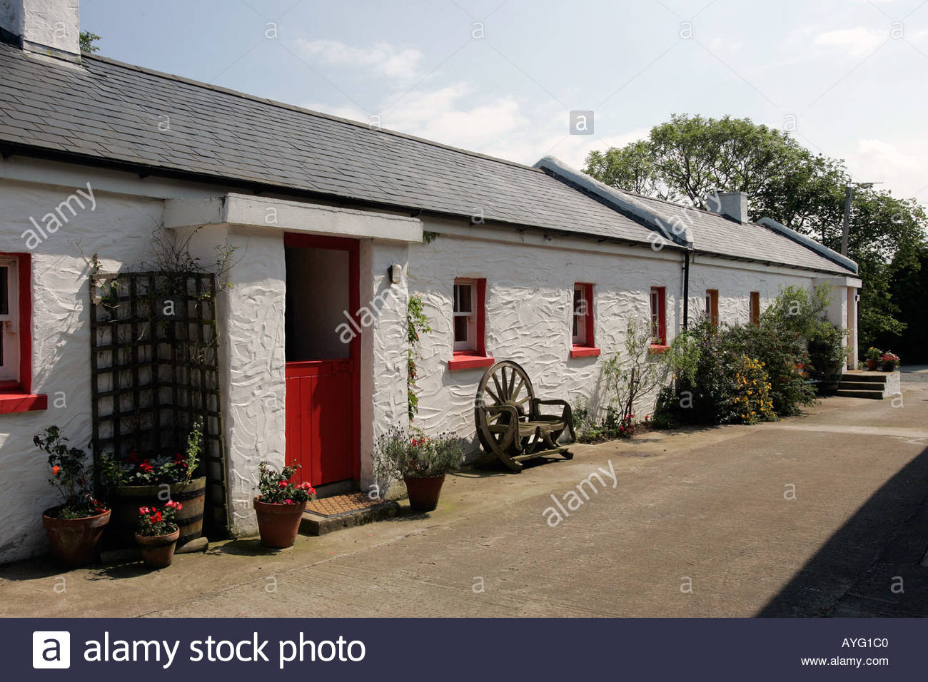 Rosevale Farm Holiday Cottages Near Bangor Co Down Stock Photo