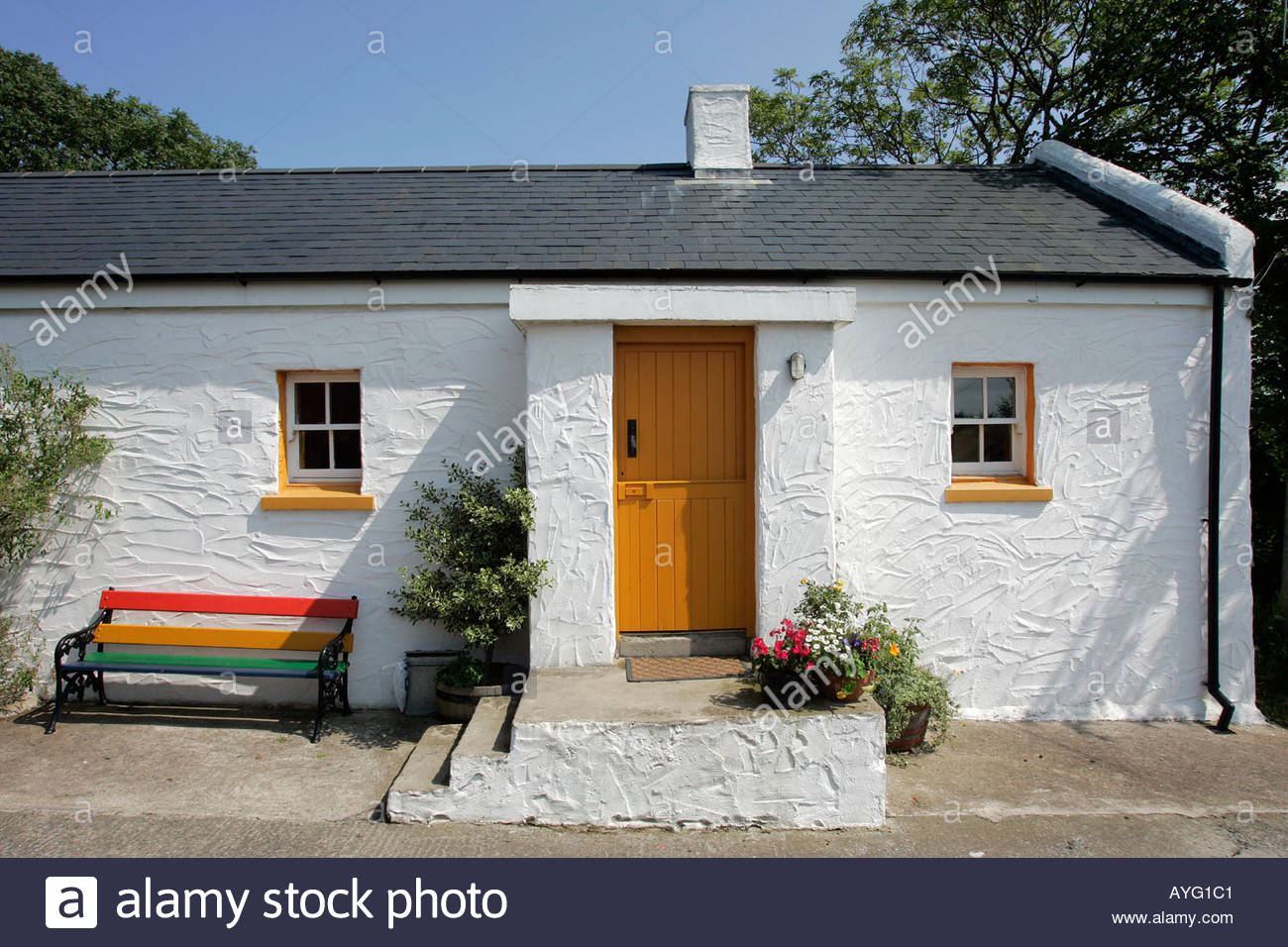 Rosevale Farm Holiday Cottages Near Bangor Co Down Stock Photo
