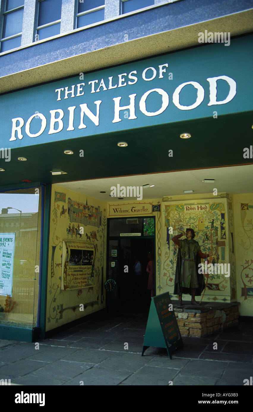 The Tales of Robin Hood Nottingham England Stock Photo