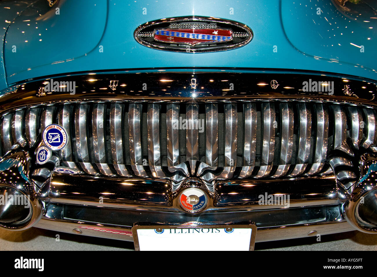 1953 Buick Skylark Grill Stock Photo