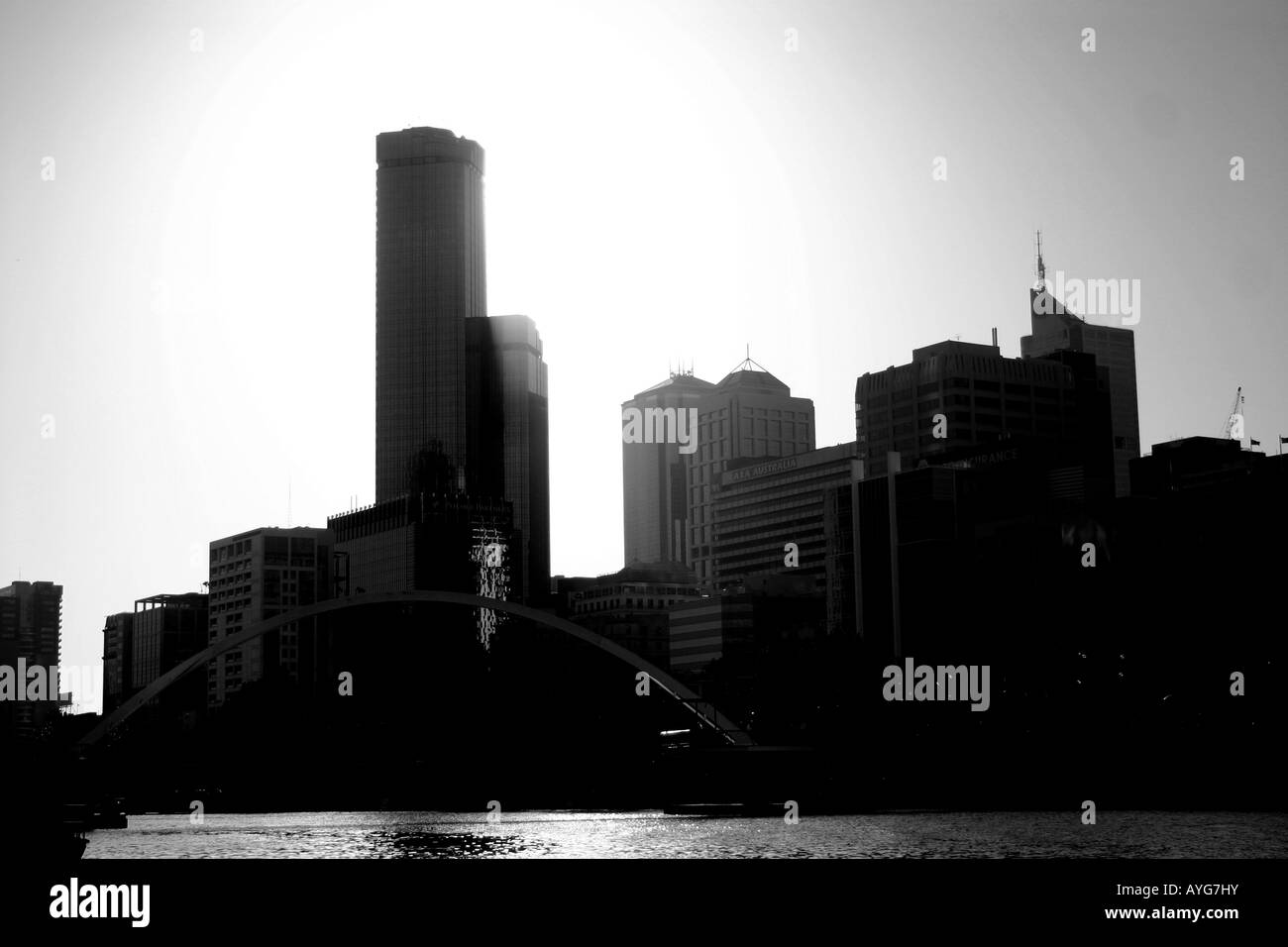 silhouette Melbourne,, city,, building,, Australia,, cityscape,, skyline,, skyscraper,, landscape,, realestate,, land,, tower,, Stock Photo