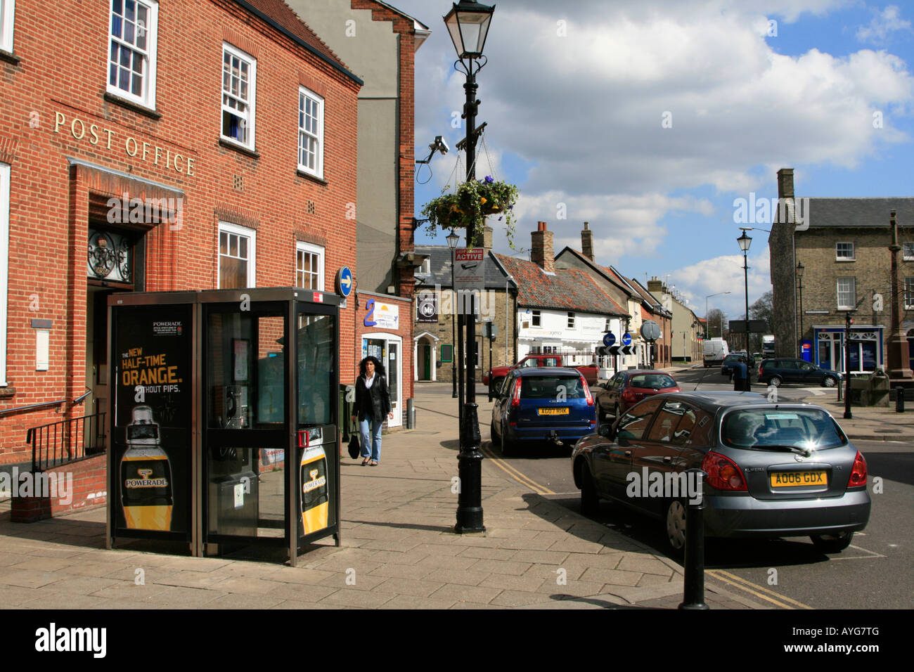 Thetford market town centre shops civil parish Breckland area of