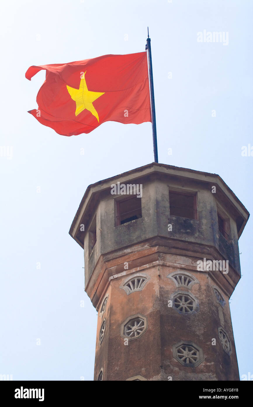 Vietnamese Icon Octagonal Flag Tower Army Museum Hanoi Vietnam Stock ...