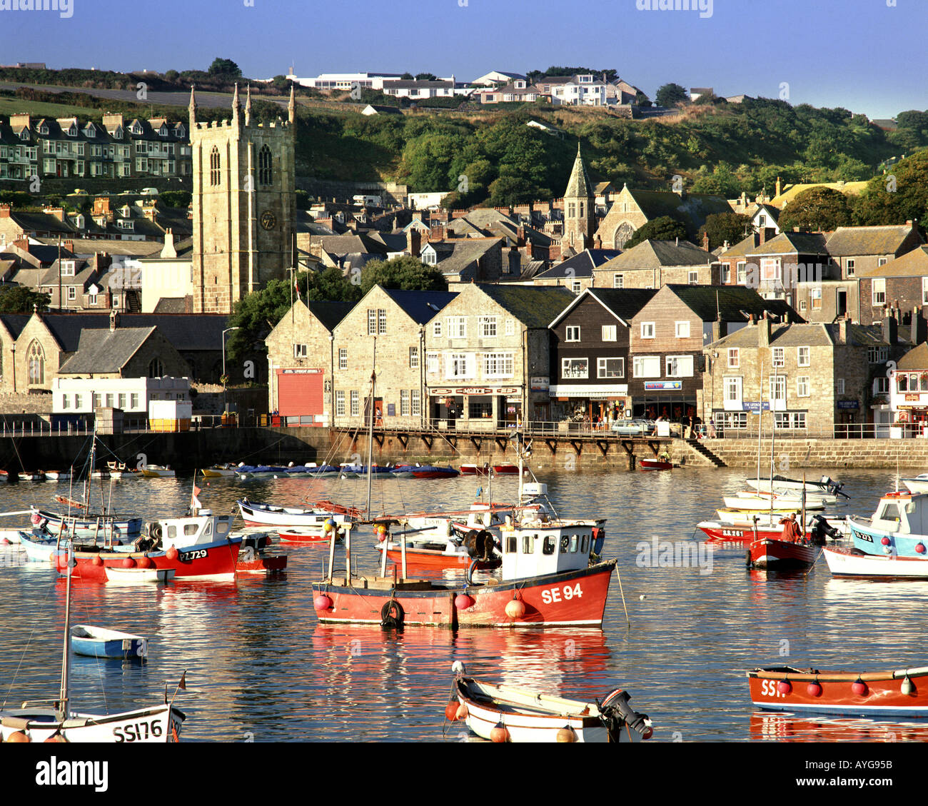 St ives town centre hi-res stock photography and images - Alamy