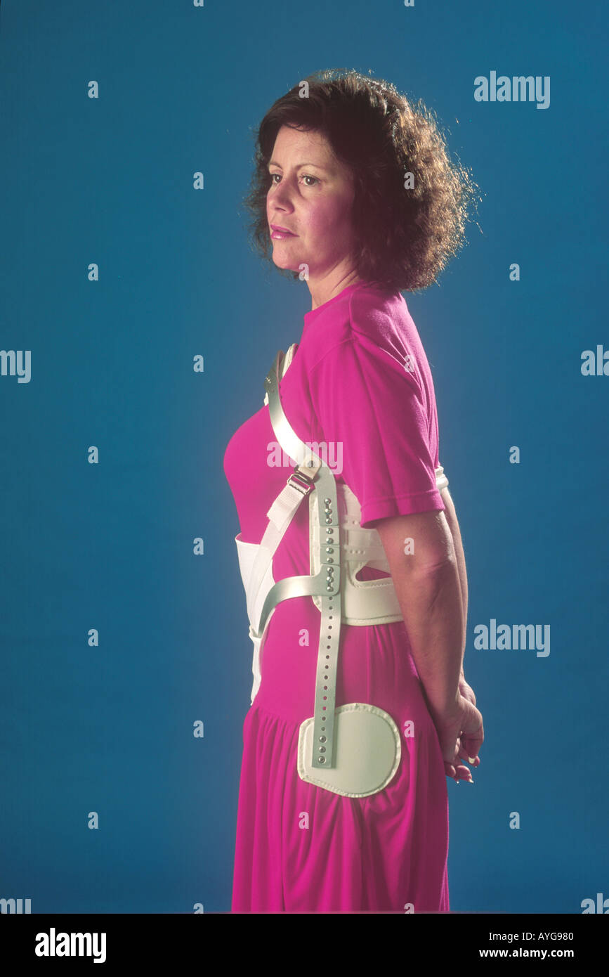 Post surgery back brace Stock Photo Alamy
