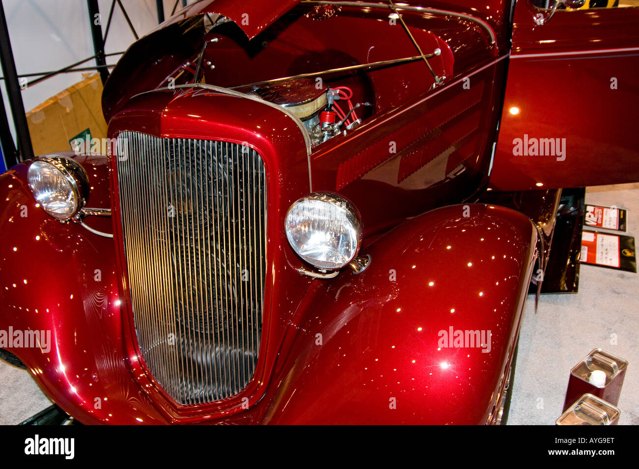 American Hot Rod Front End Stock Photo