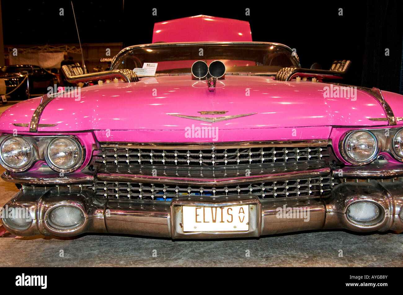 1950 s Pink Cadillac at a public car show Stock Photo - Alamy