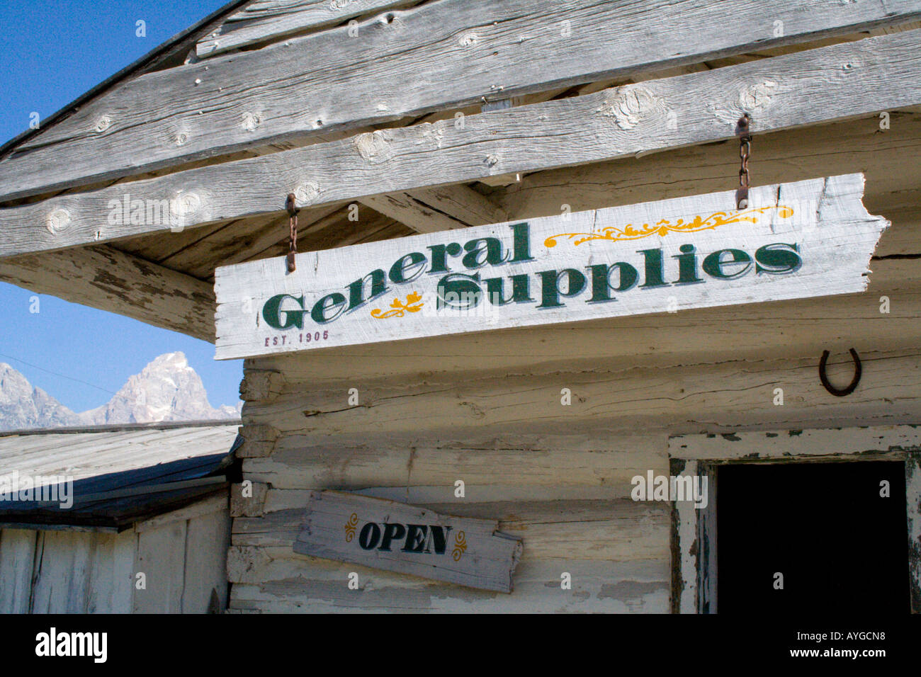 Old West Historic General Supplies Store Grand Tetons National Park