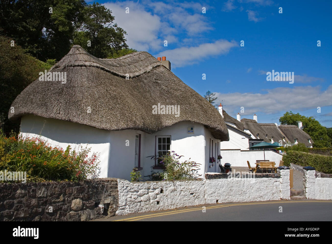 Thatched Cottage Dunmore East County Waterford Ireland Stock Photo Alamy