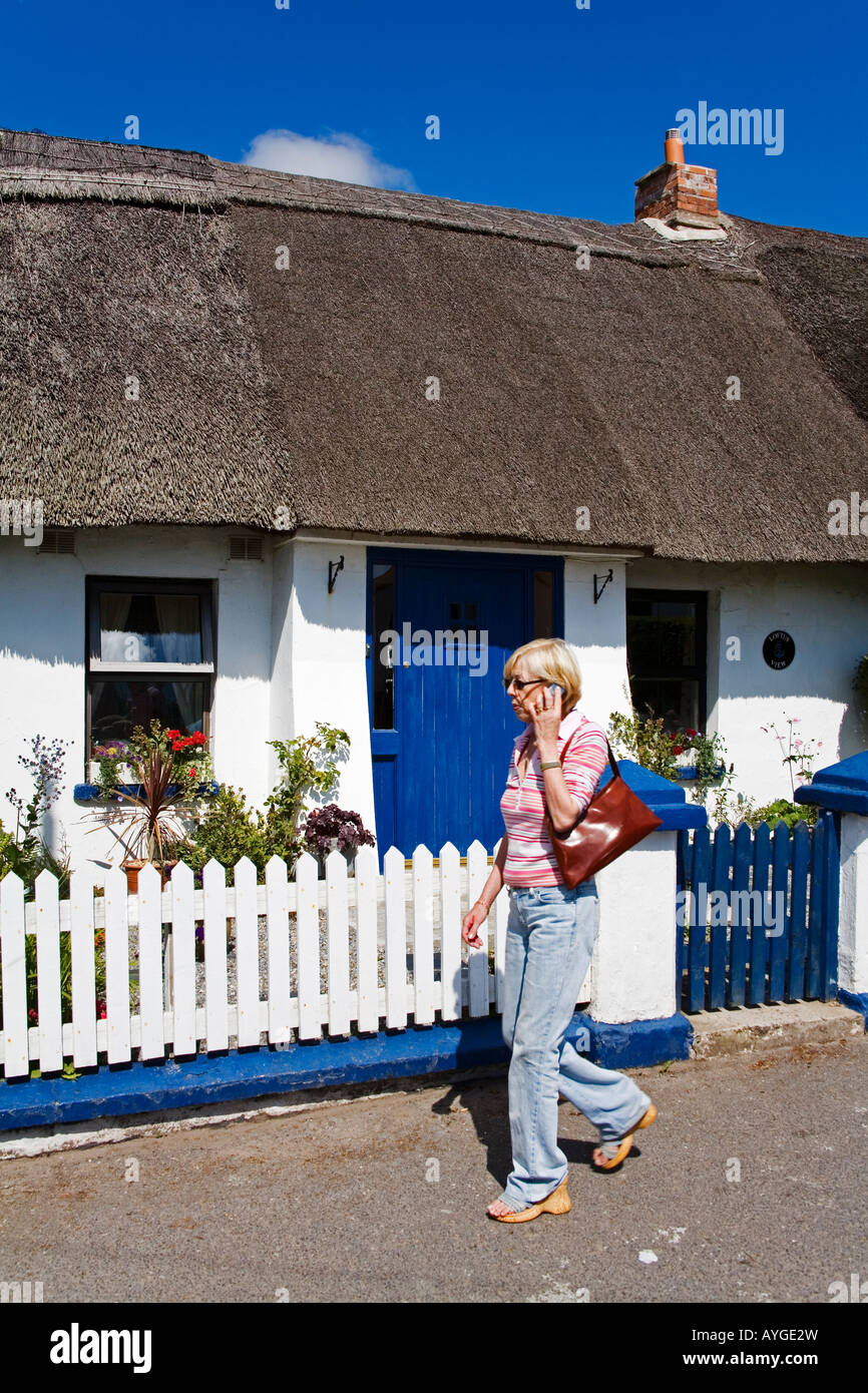 Thatched Cottage Dunmore East County Waterford Ireland Stock Photo Alamy
