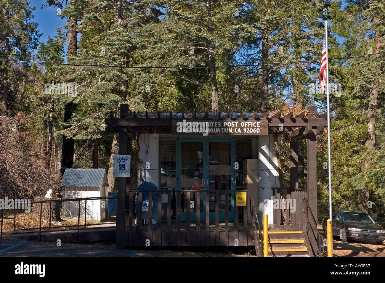 Palomar Mountain Post Office San Diego County California Stock Photo - Alamy