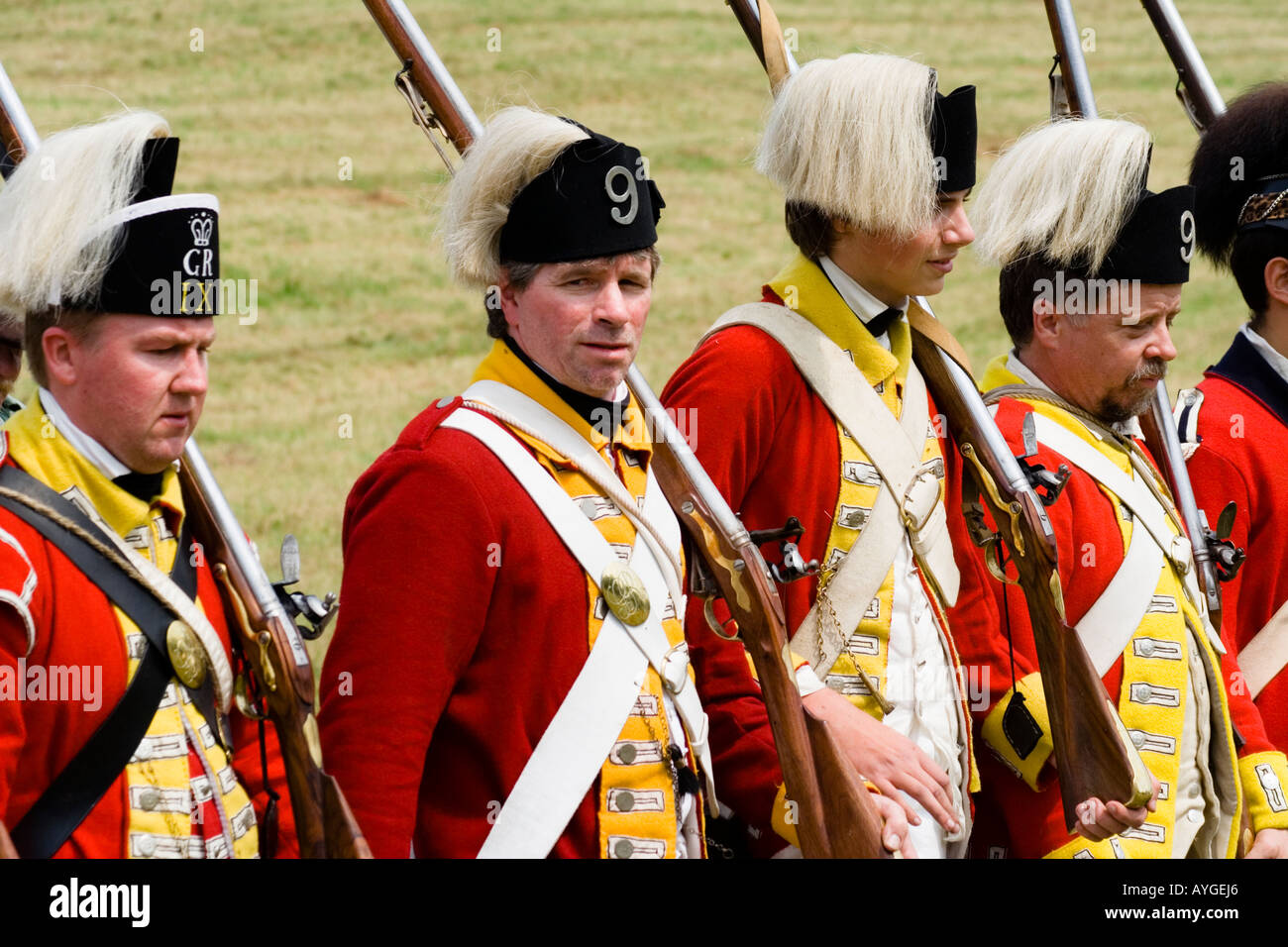 Battle of Bennington Triumph for the American Colonists Vermont Revolutionary War Reenactment Stock Photo