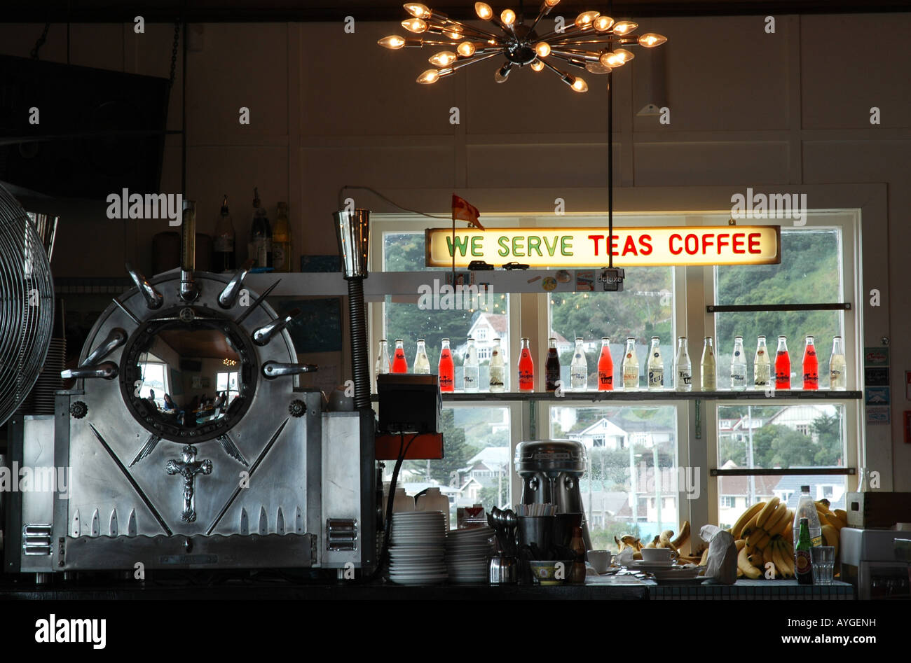 Maranui Surf Life Saving Cafe, Lyall Bay, Wellington Stock Photo Alamy