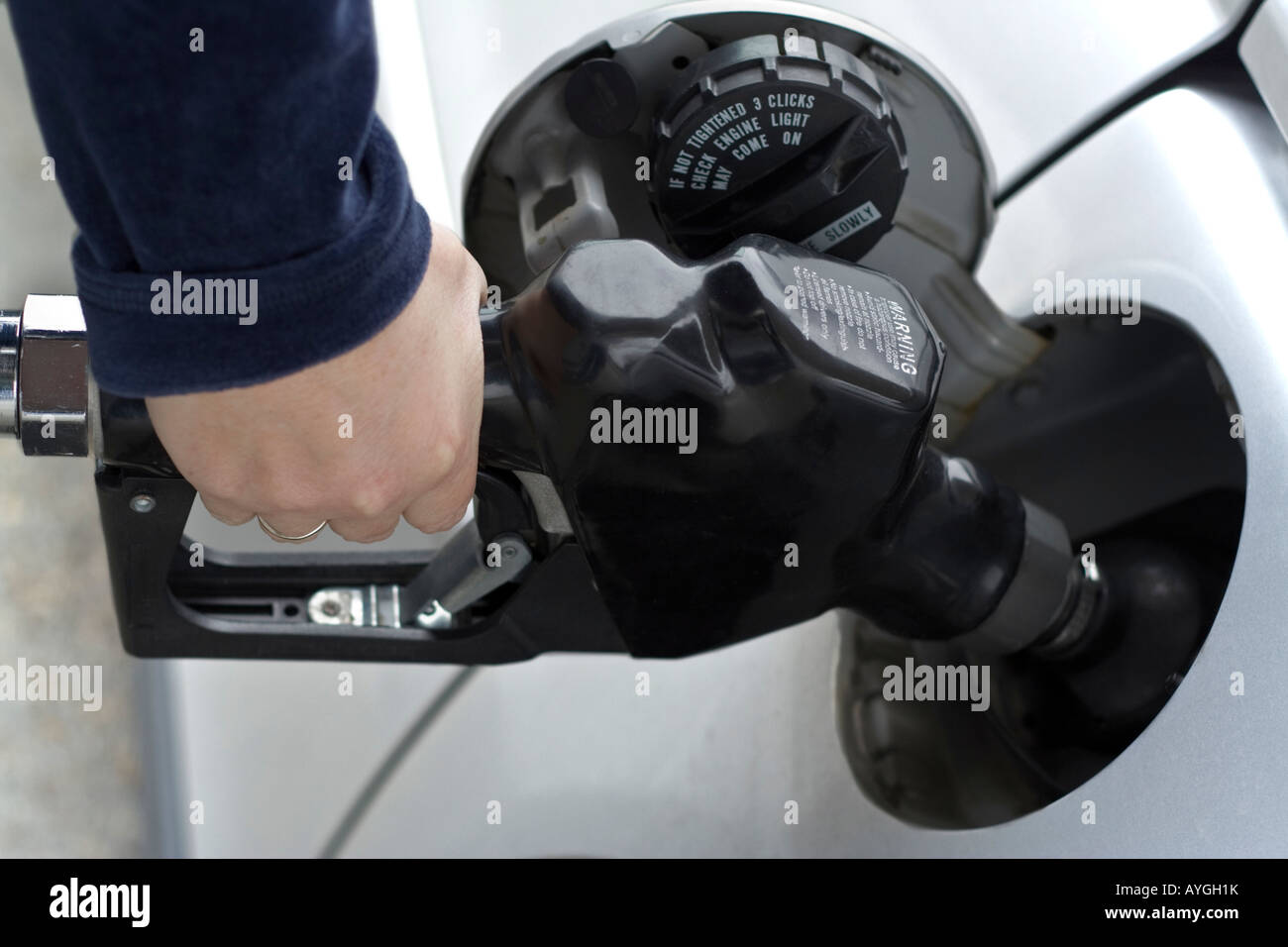 Refueling auto Stock Photo