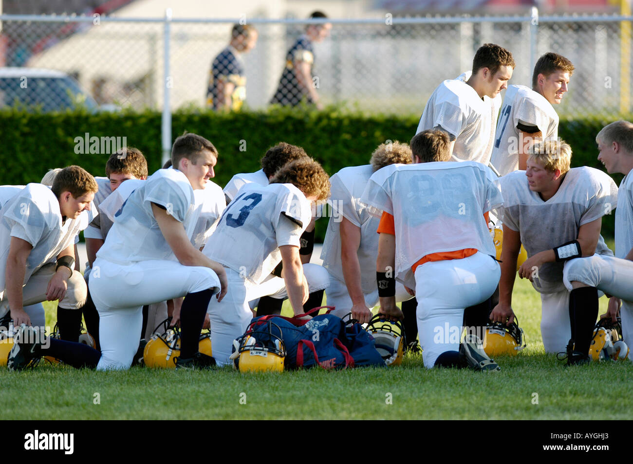 Teens playing football hires stock photography and images Alamy