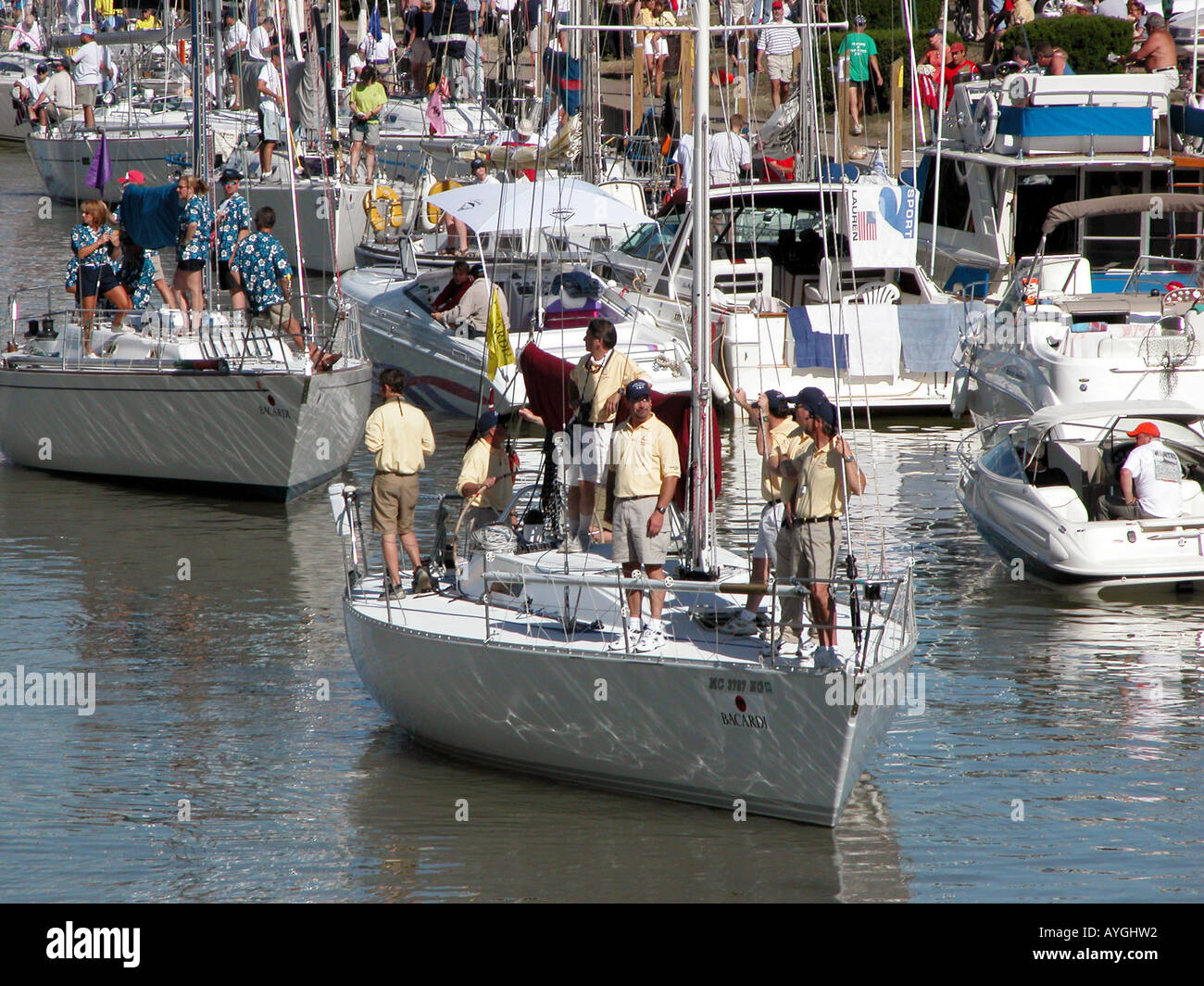Blue Water International Festival boat racing night festivities Stock ...