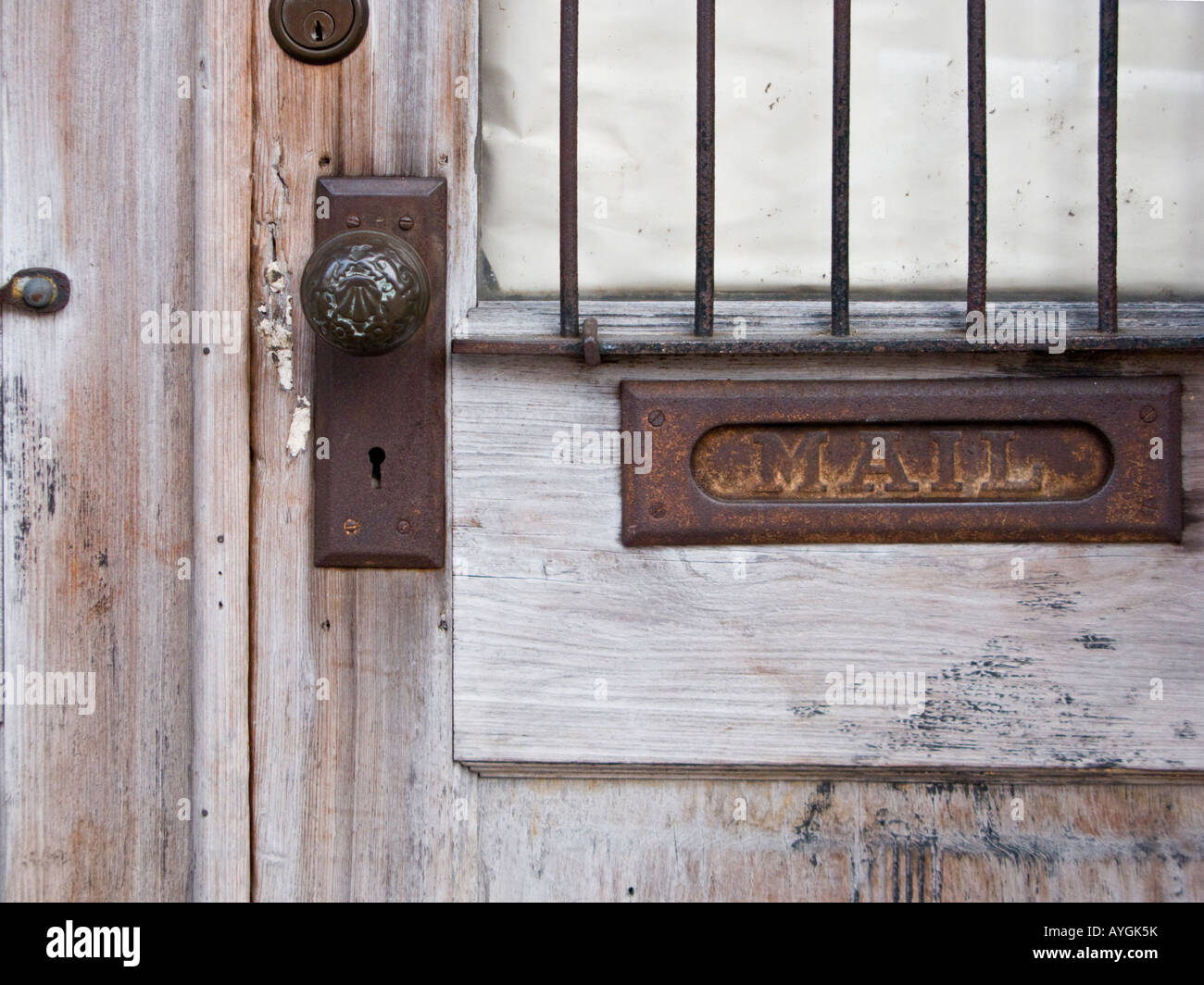 Mail slot in door Stock Photo Alamy