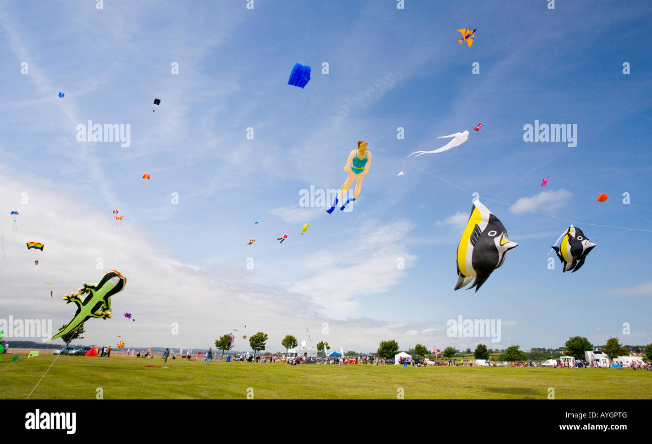 Impressive Kite's flown at the Annual Exmouth Kite Festival, Devon