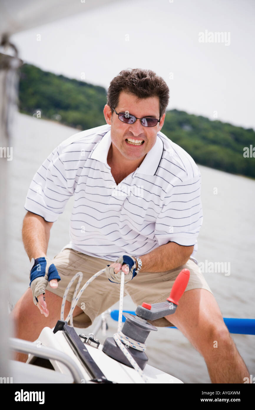 Person pulling rope hires stock photography and images Alamy