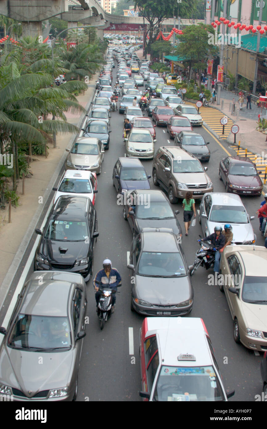 traffic congestion in Kuala Lumpur, Malaysia Stock Photo - Alamy