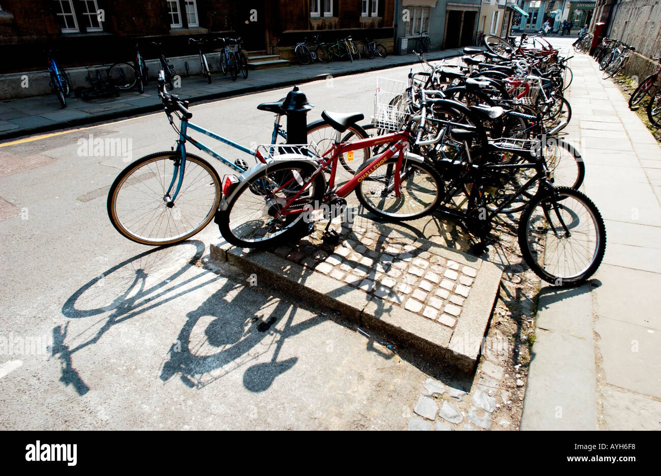 Bikes at Oxford Stock Photo