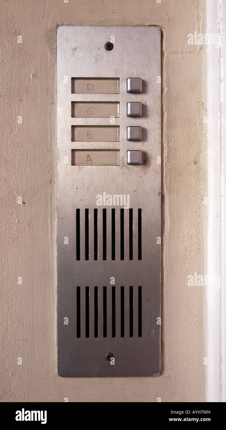 Home intercom entry panel Stock Photo - Alamy