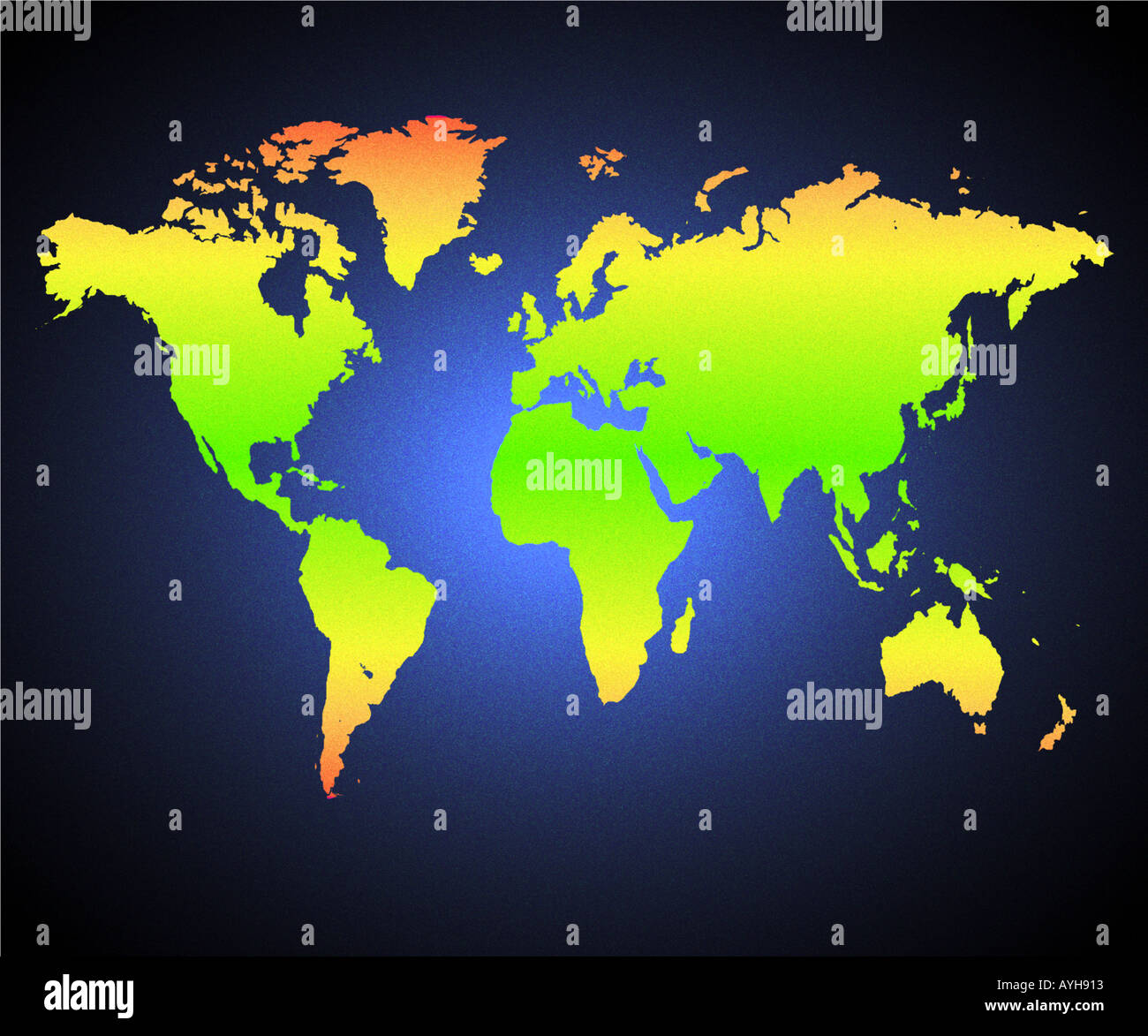 World maps hi res stock photography - World Map AYH913