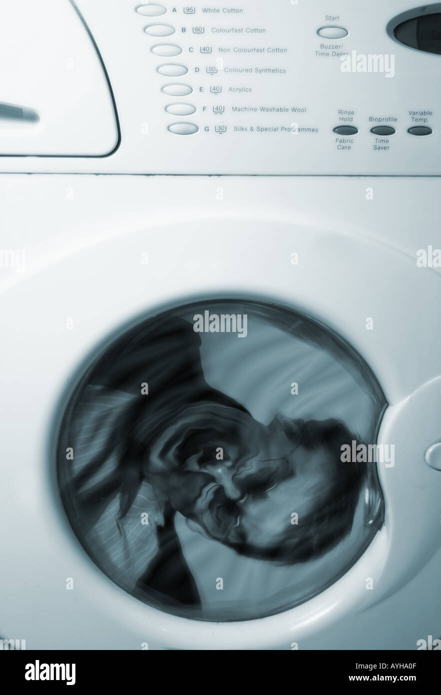 Business Man trapped in a washing machine Stock Photo Alamy