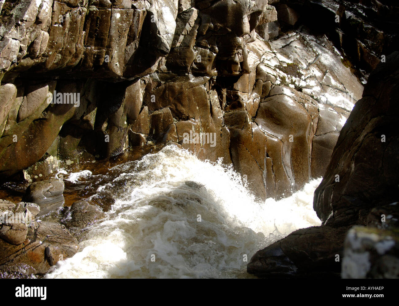 Water running down mountainside hi-res stock photography and images - Alamy