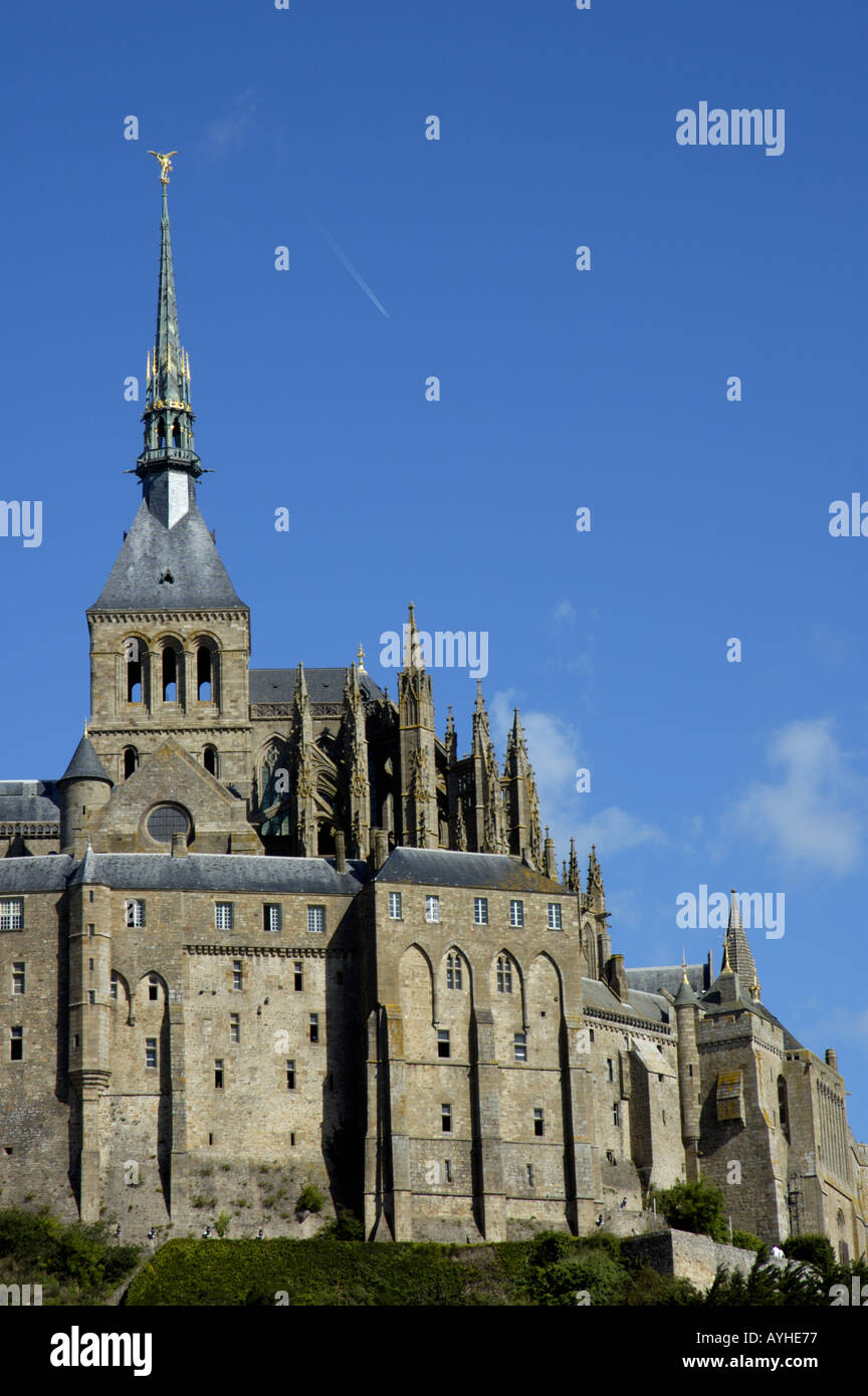 Mont st michel the gothic abbey Stock Photo - Alamy