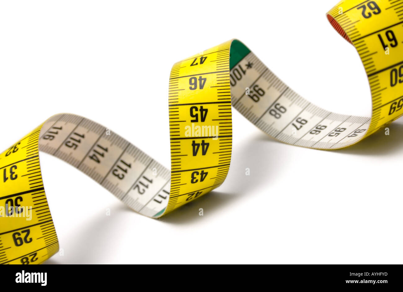 Measuring Tape Spiral Stock Photo Alamy