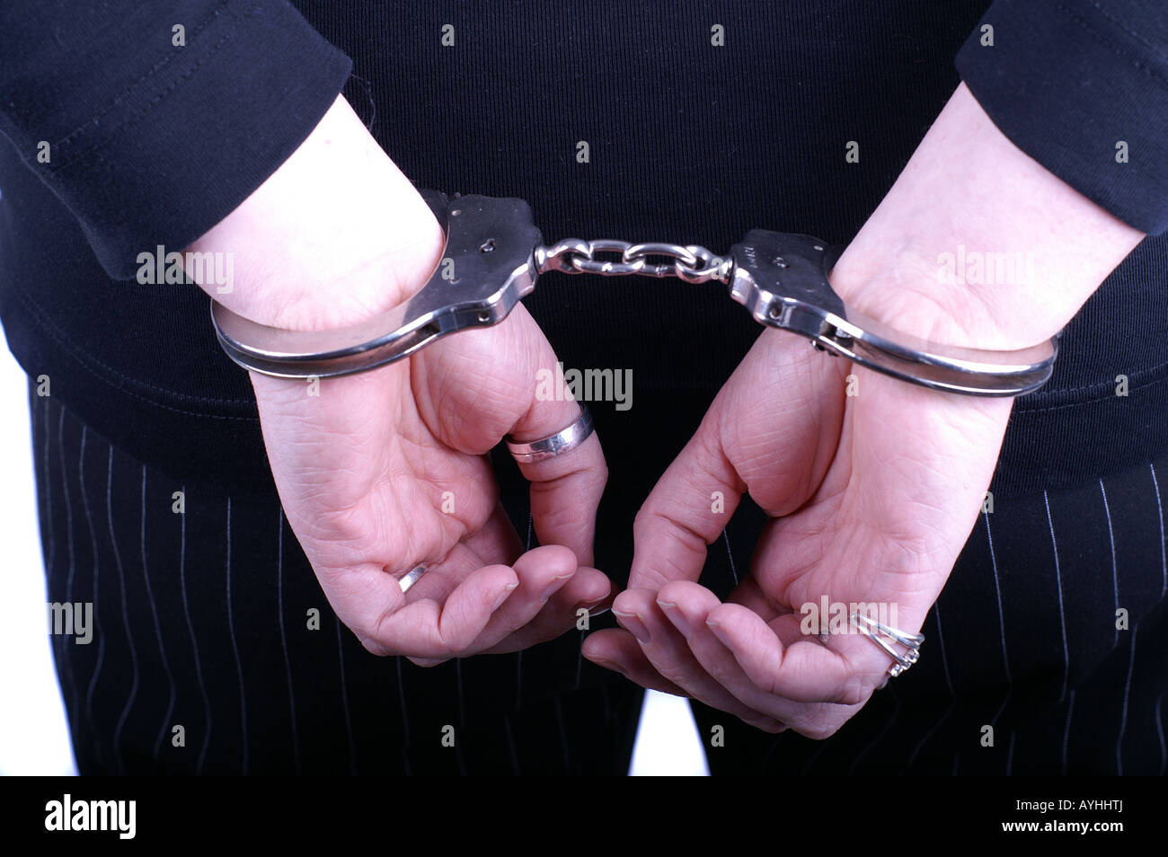 Woman with handcuffs hires stock photography and images Alamy