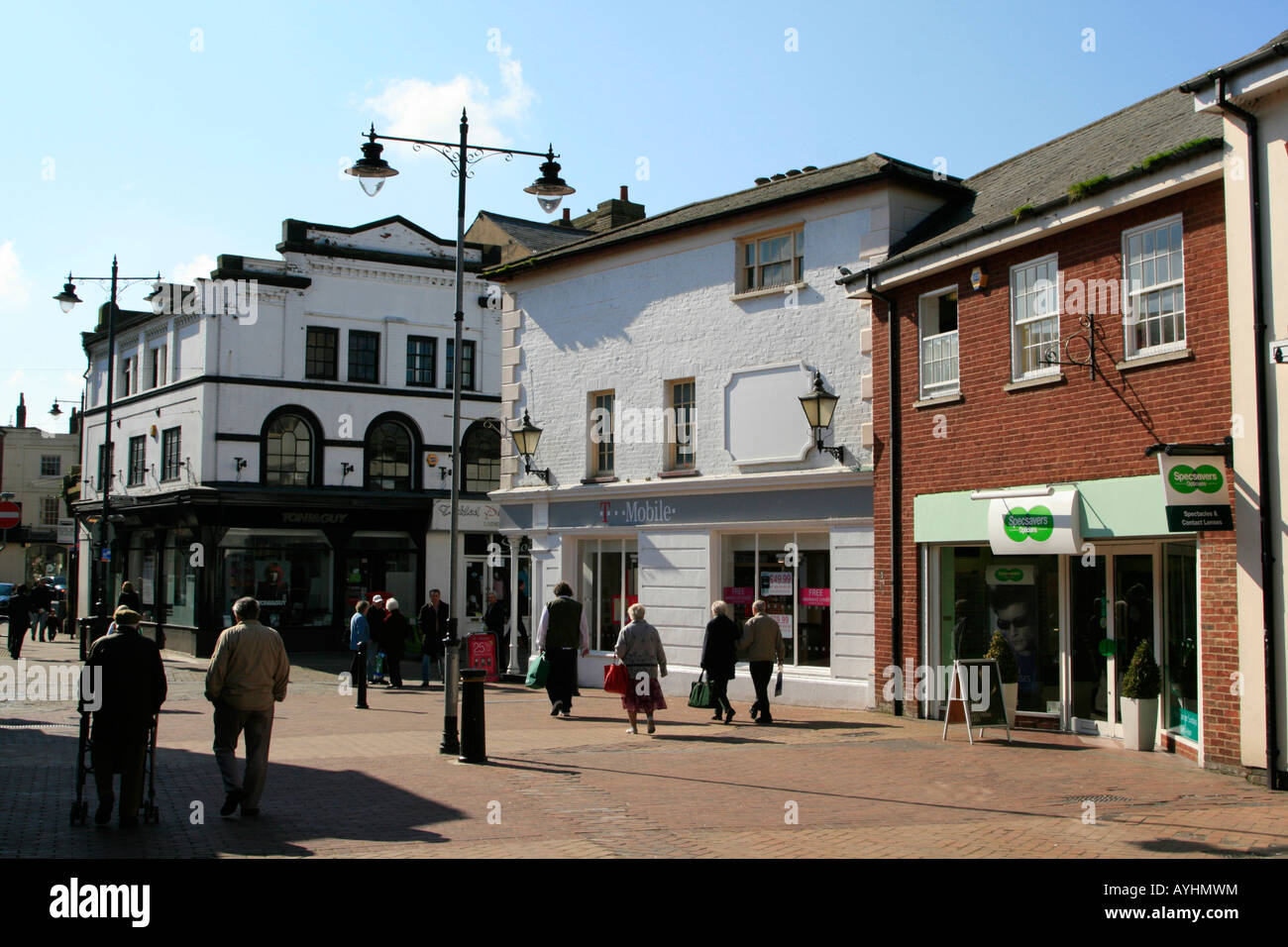 hertford town centre county town hertfordshire england uk gb Stock Photo Alamy